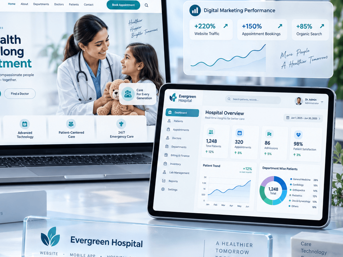 Evergreen Hospital interface detail